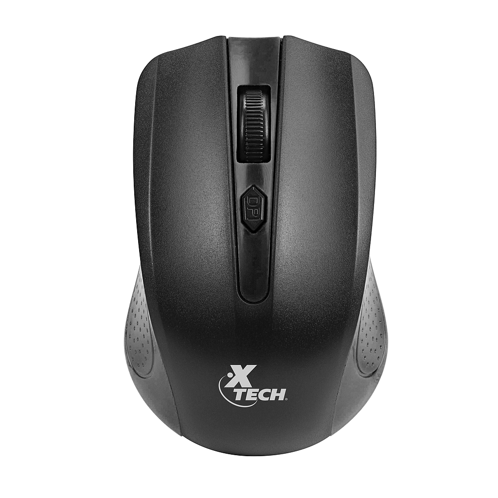 Ratón (Mouse) Óptico, Inalámbrico (USB), Hasta 1600 DPI, Color Negro,4 Botones, XTECH XTM-310BK