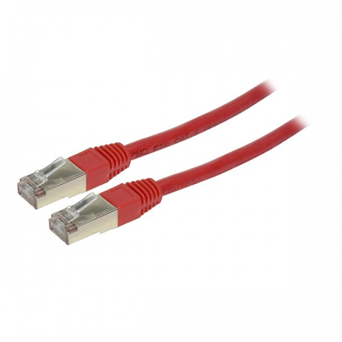 Cable de Red (Patch Cord), Cat 6, RJ45 - RJ45 (M-M), 10 Metros, Color Rojo, XCASE CAFTP610