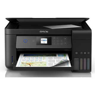 Impresora Multifuncional EcoTank L4160, Inalámbrica, Imprime, Copia, Escanea, Impresión Dúplex, Tecnología de inyección de tinta MicroPiezo de 4 colores (CMYK), EPSON C11CG23301