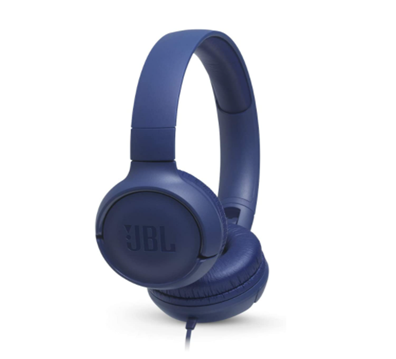 Audífonos (Diadema) Tune 500, con Micrófono, Alambricos 3.5mm, Plegable, Color Azul, JBL JBLT500BLU