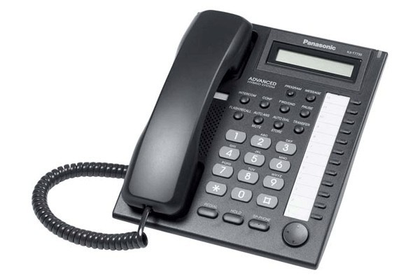 Teléfono Alámbrico T7730X, Multilínea, Pantalla LCD, 12 Botones Programables, Altavoz, Color Negro, Panasonic KX-T7730X-B