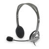 Audífonos C/ Micrófono Modelo H110, Conexión 3.5 mm (Doble), Color Negro, Longitud Cable 1.8 Metros, LOGITECH 981-000305