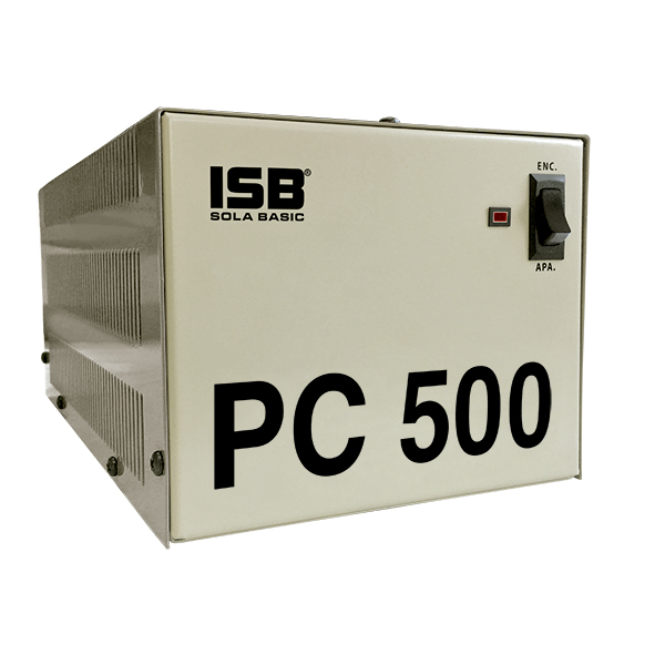 Regulador de Voltaje Ferroresonante, 500VA / 500W, Regulación 100 - 127V, Salida 120V, 4 Contactos, ISB PC-500