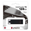 Memoria Flash USB-C 3.2, DataTraveler 70, Capacidad 128GB, Color Negro, KINGSTON DT70/128GB