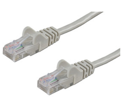 Cable de Red (Patch Cord), Cat 6, RJ45 - RJ45 (M-M), 1.0 Metros, Color Gris, INTELLINET 340373