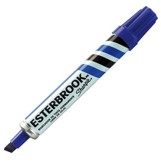 Marcador Permanente EsterBrook, Color Azul, Punta Cincel, BEROL 12500119024