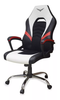 Silla Gamer Modelo Titan, Semi Reclinable, Color Blanco / Negro, Max. 120 Kg, NACEB NA-0935B