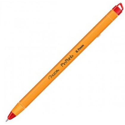 Pluma (Bolígrafo), Modelo Pin Point, Color Rojo, Punto Fino (0.7 Milímetros), AZOR 6820RO