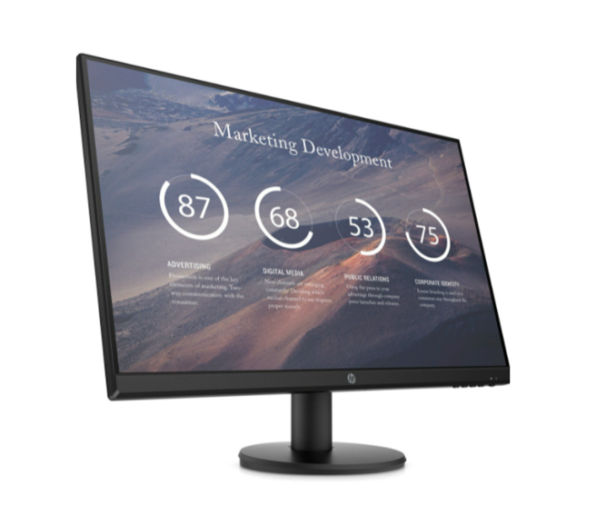 Monitor P27v G4 LCD 27", Full HD, Widescreen, VGA / HDMI, Color Negro, HP 9TT20AA#ABA