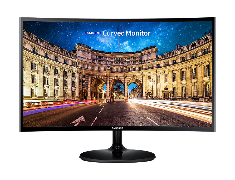 Monitor Gamer Curvo LED 27”, Resolución Full HD (1920x1080), 1x HDMI 1x VGA, Color Negro, 60Hz, 4ms, SAMSUNG LC27F390FHLXZX