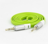 Cable de Audio 3.5 mm - 3.5 mm (M-M), Longitud 1.0 Metros, Color Verde, NACEB NA-488VER