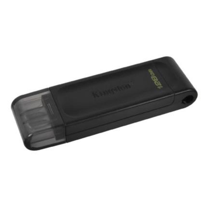 Memoria Flash USB-C 3.2, DataTraveler 70, Capacidad 128GB, Color Negro, KINGSTON DT70/128GB