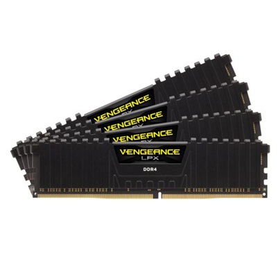 Kit de Memoria RAM PC4-21300, Capacidad 16GB (4 x 4GB), Frecuencia 2666MHz, CL16, U-DIMM, Vengeance LPX, CORSAIR CMK16GX4M4A2666C16