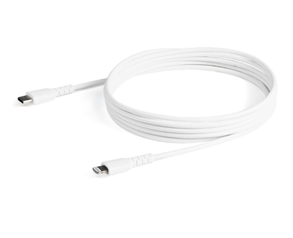 Cable de Datos USB-C - Lightning (M-M), Longitud 2.0 Metros, Color Blanco, Certificado MFi de Apple, STARTECH RUSBCLTMM2MW
