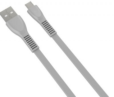 Cable de Datos Micro USB - USB (M-M), Longitud 1.0 Metros, Color Gris, NACEB NA-0103G