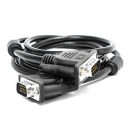 Cable de Video VGA DB15 (M-M), Color Negro, Longitud 2.0 Metros, VORAGO CAB-106