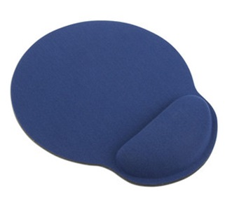 MousePad C/ Descansa Muñecas de Gel, Color Azul, MANHATTAN 434386