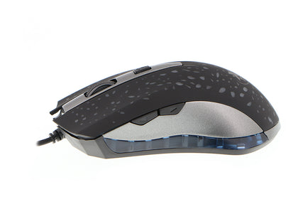 Ratón (Mouse) Gamer OPHIDIAN, Alámbrico (USB), 2400 DPI, 6 Botones, Color Negro, XTECH XTM-410