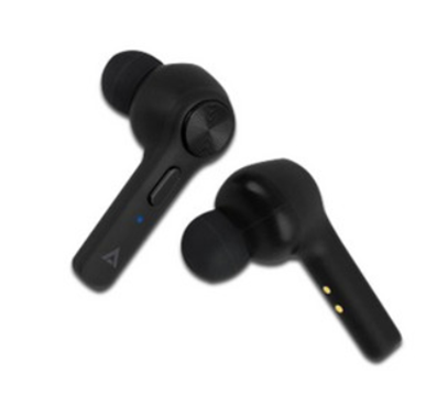 Audífonos Inalámbricos SX50 IN-EAR, Bluetooth 5.0, True Wireless, con Micrófono, Hasta 6 Hrs de Uso Continuo, Color Negro, Estuche, ACTECK AC-929745