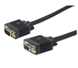 Cable de Video VGA DB15 (M-H), Color Negro, Longitud 3.0 Metros, MANHATTAN 313599