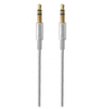 Cable de Audio 3.5 mm - 3.5 mm (M-M), Color Blanco, Longitud 1.0 Metros, VORAGO CAB-108-WH