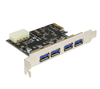 Tarjeta PCI Express, 4 x USB 3.0 (Hasta 5 Gbps), XCASE PCI30304