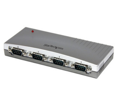 Adaptador (Hub) Concentrador USB 2.0 Externo de 4 Puertos Serial RS232 DB9, STARTECH ICUSB2324