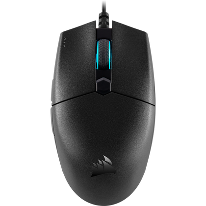 Ratón (Mouse) Gamer Modelo KATAR, Alámbrico (USB), Hasta 12,400 DPI, 6 Botones Programables, Iluminación RGB, Color Negro, CORSAIR CH-930C011-NA