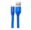 Cable de Datos USB-C - USB (M-M), Color Azul, Longitud 1.0 Metros, VORAGO CAB-123-BL