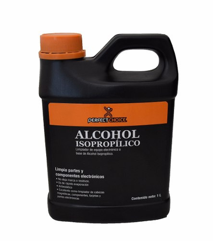 Alcohol Isopropílico, Contenido 1,000 ml (Bote 1 Litro), Flamable, PERFECT CHOICE PC-034094