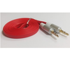 Cable de Audio 3.5 mm - 3.5 mm (M-M), Longitud 1.0 Metros, Color Rojo, NACEB NA-488ROJ