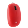 Ratón (Mouse) Óptico, Alámbrico (USB), Longitud del cable 1,5 Metros, Hasta 1200 DPI, Color Rojo, ACTECK AC-916516