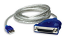 Cable de Datos USB - DB25 (M-H), 1.8 Metros, MANHATTAN 336581