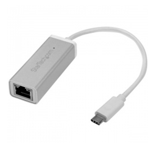 Adaptador de Red USB-C - Ethernet, 10/100/1000  Mbps, Color Blanco, STARTECH US1GC30A