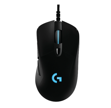 Ratón (Mouse) Gaming G403 Hero, Sensor de 16K, 100-16000 dpi, 6 botones, Iluminación RGB, USB, Color Negro, LOGITECH 910-005631