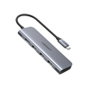 HUB USB-C a HDMI 4K@30Hz, 3 Puertos USB 3.0, Lector Tarjeta SD+TF (Uso Simultáneo), Caja de Aluminio, 6 en 1, UGREEN 70410