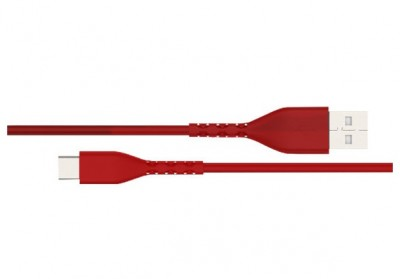 Cable de Datos USB-C - USB (M-M), Longitud 1.0 Metros, Color Rojo, NACEB NA-0101R
