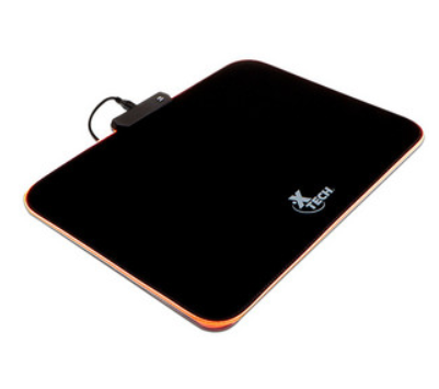 MousePad Gamer, LED RGB, 36cm x 27cm, Grosor 3mm, Color Negro, XTECH XTA-200