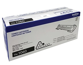 Cartucho de Toner Original Modelo TN1060, Color Negro, Rendimiento Aprox. 1,000 Páginas, BROTHER TN1060