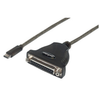 Cable de Datos USB-C - DB25, Longitud 1.0 Metros, MANHATTAN 152518