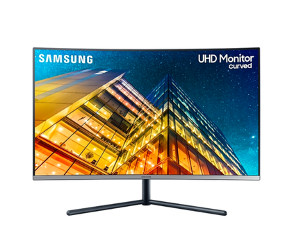Monitor Gamer LED Curvo 32”, Resolución 4K UHD (3840 x 2160), HDMI / DisplayPort, Color Gris, 60Hz, SAMSUNG LU32R590CWLXZX