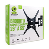 Soporte de Pared con Brazo Articulado para Pantalla 26" - 55", hasta 35Kg, Color Negro, BROBOTIX 651589