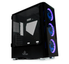 Gabinete Gamer YEYIAN Shadow 2200 con Ventana RGB, Full-Tower, ATX, USB 3.0, sin Fuente, Negro, QIAN YGS-68808