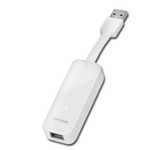 Adaptador USB - Ethernet, 10/100/1000  Mbps (Gigabit), Color Blanco, TP-LINK UE300