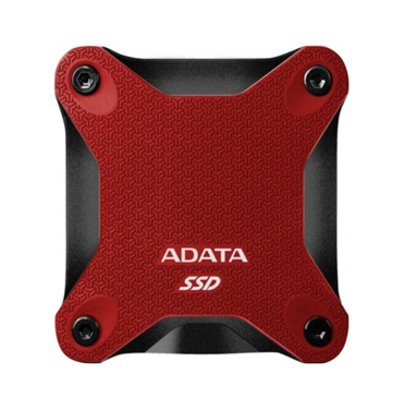SSD Externo Durable SD600Q, Capacidad 480GB, Interfaz USB 3.1, Color Rojo, Resistente a Golpes, ADATA ASD600Q-480GU31-CRD