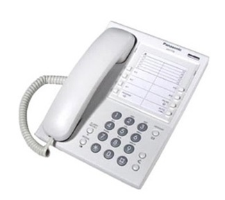 Teléfono Alámbrico Unilínea, Pantalla LCD, Color Blaco, PANASONIC KX-T7710X
