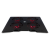 Cooling Stand (Base de Enfriamiento) Para Laptop Game Factor, 4 Ventiladores, RGB, Color Negro, Soporta Hasta 17", VORAGO CPG400