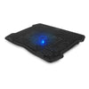 Cooling Stand (Base de Enfriamiento) Para Laptop, Soporta Hasta 15.6", Conexión USB, 1 Ventilador (125 mm), Color Negro, VORAGO CP-103