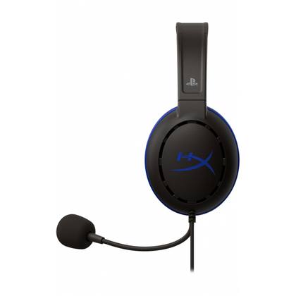 Audífonos Tipo Diadema con Micrófono Hyper X Cloud Chat, Respuesta de 50Hz-10kHz, 3.5mm, Color Negro / Azul, HP 4P5J3AA#ABL