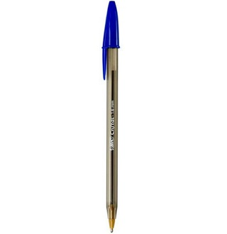 Pluma (Bolígrafo), Modelo Cristal Intenso, Color Azul, Punta Extra Grueso (1.6 Milímetros), BIC CBB-12A